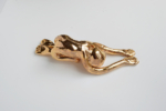 Antoinette Nausikaä, Spring equinox figurines, 2021 | Earthware, golden glazed 12%, 24 carats | Produced on the day of spring equinox 2021 | approx. 10 x 10 cm | Part of a larger installation, sold individually | Unique
