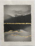 Margaret Lansink, Mono no Aware, 2019 | collage printed on Kizuki handmade Washi paper, mended with 23Kt goldleaf | 29 x 22 cm | ed. 3 + 2 AP SOLD OUT