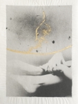 Margaret Lansink, Embrace, 2020 | collage printed on Kizuki handmade Washi paper, mended with 23Kt gold leaf | 29 x 22 cm | ed. 3 + 2 AP