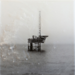 Tanja Engelberts, Forgotten seas (VIII), 2021 | Digital print mounted on steel, parafﬁn, bubond | 48 x 48 cm | Edition 3/3 + 1 AP