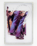 Jaya Pelupessy, Collage #16 - Manufactured Manual, 2022 | Four colour exposure on silkscreen | Aluminium silkscreen, plexiglas, wood | 130 x 90 x 6 cm | Unique