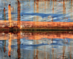 Anastasia Samoylova, Barge Reflection, Miami River, 2021, from the series Floridas | Archival Pigment Print or Dye-Sublimation Print on Metal | 127 x 100 cm | Ed. 5 + 2 AP