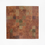 Milah van Zuilen, Platanus occidentalis, Smitshoek, 2022, from the series Fieldwork | Dried leaves, museum board | 70 x 70 cm | Unique