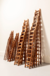 Bart Lunenburg, Study of a Ladder, 2021 | Sculpture series | Oiled mahogany wood | Approx. 30 x 11 x 3 cm (each) | Unique (each)