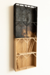 Bart Lunenburg, Untitled #02 from the series A House with Two Shadows, 2021 | Sculpture | Oak wood, charcoal | 65 x 22 x 6,5 cm | Unique