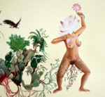 Manjot Kaur, While She Births an Ecosystem, detail, 2020