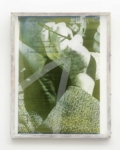 Jaya Pelupessy, Collage #26-2 - Manufactured Manual, 2023 | Three colour exposure on silkscreen | Aluminium silkscreen, engraved plexiglas, wood | 125 x 100 x 6 cm | Unique 