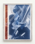Jaya Pelupessy, Collage #26-5 - Manufactured Manual, 2023 | Four colour exposure on silkscreen | Aluminium silkscreen, engraved plexiglas, wood | 125 x 100 x 6 cm | Unique